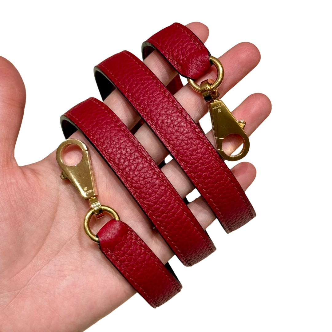 Kelly  Togo – Rouge Grenat | Gold-Plated