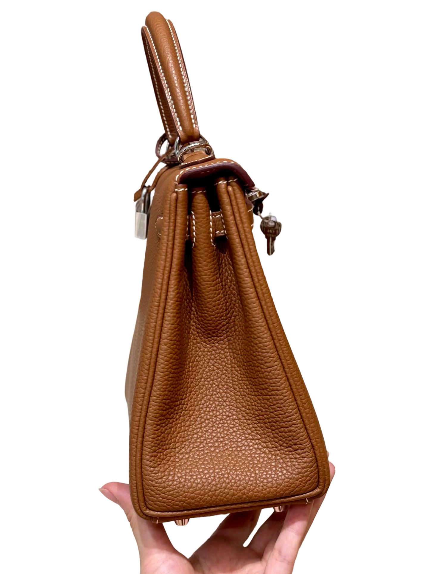 Kelly  Togo – Gold Brown (Neck Grain) | Palladium