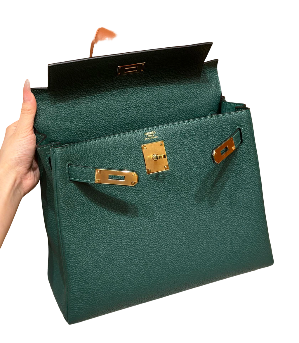 Kelly  Togo – Peacock Green | Gold-Plated