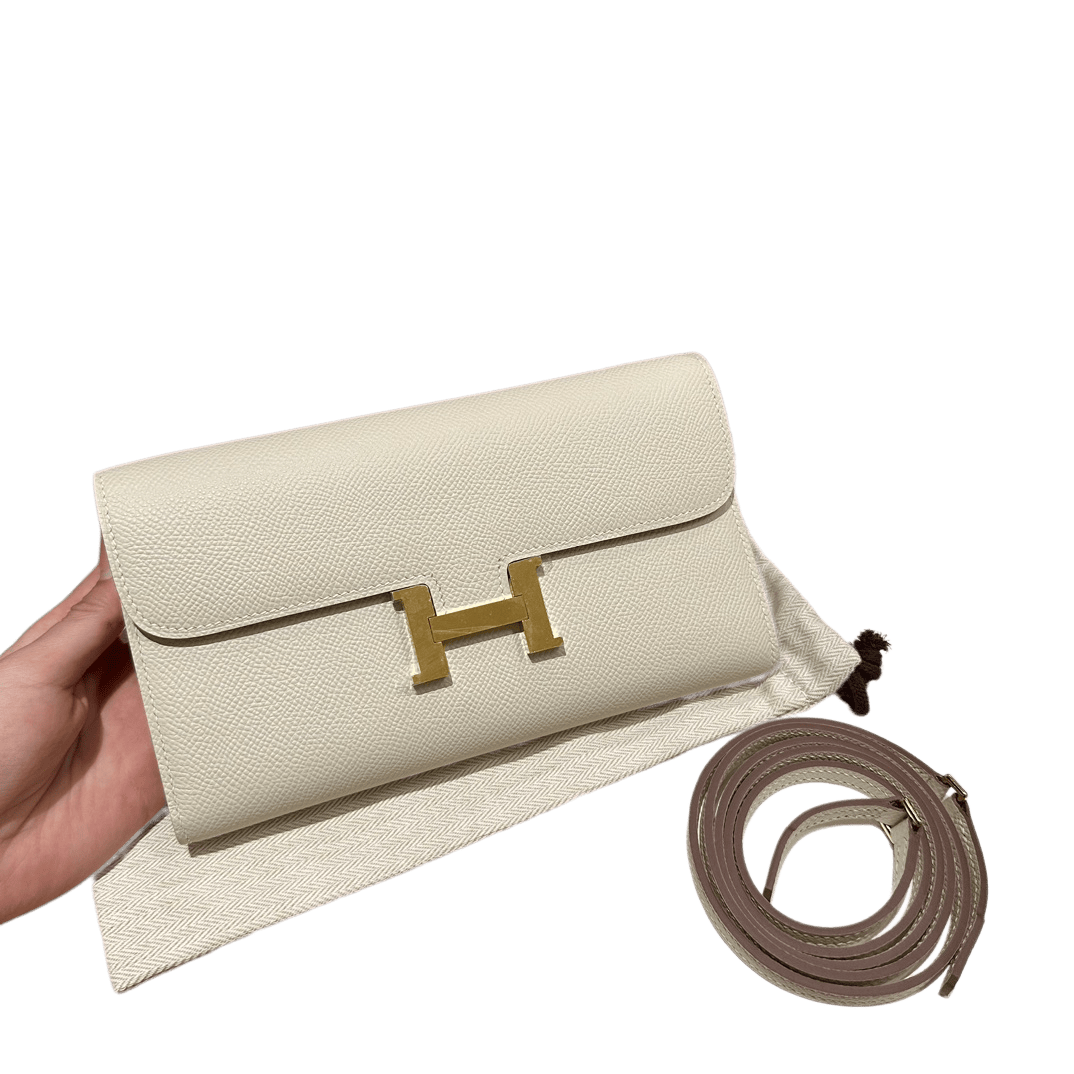 Constance  Epsom – Craie| Gold-Plated